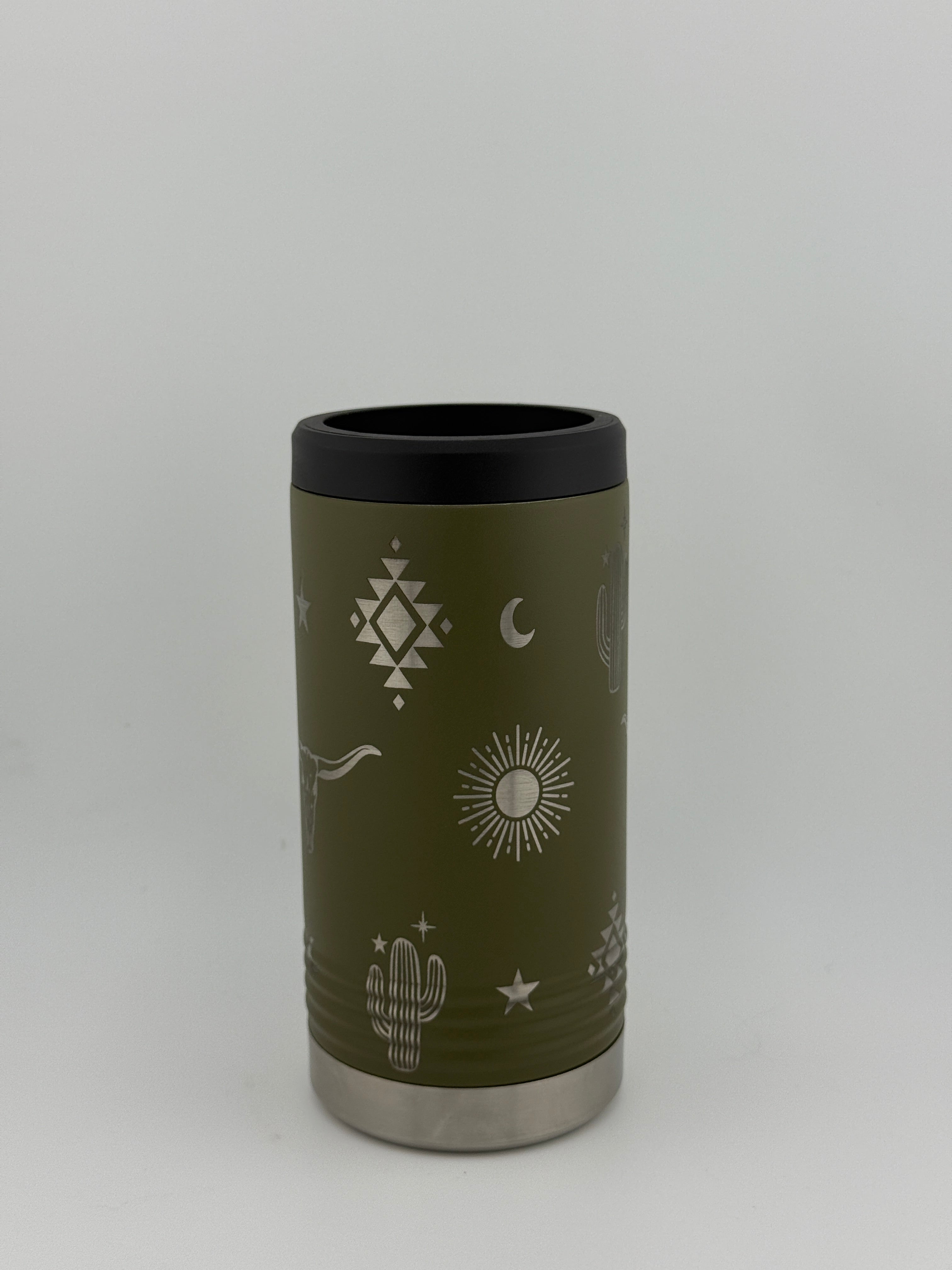 Western Skinny Can Koozie